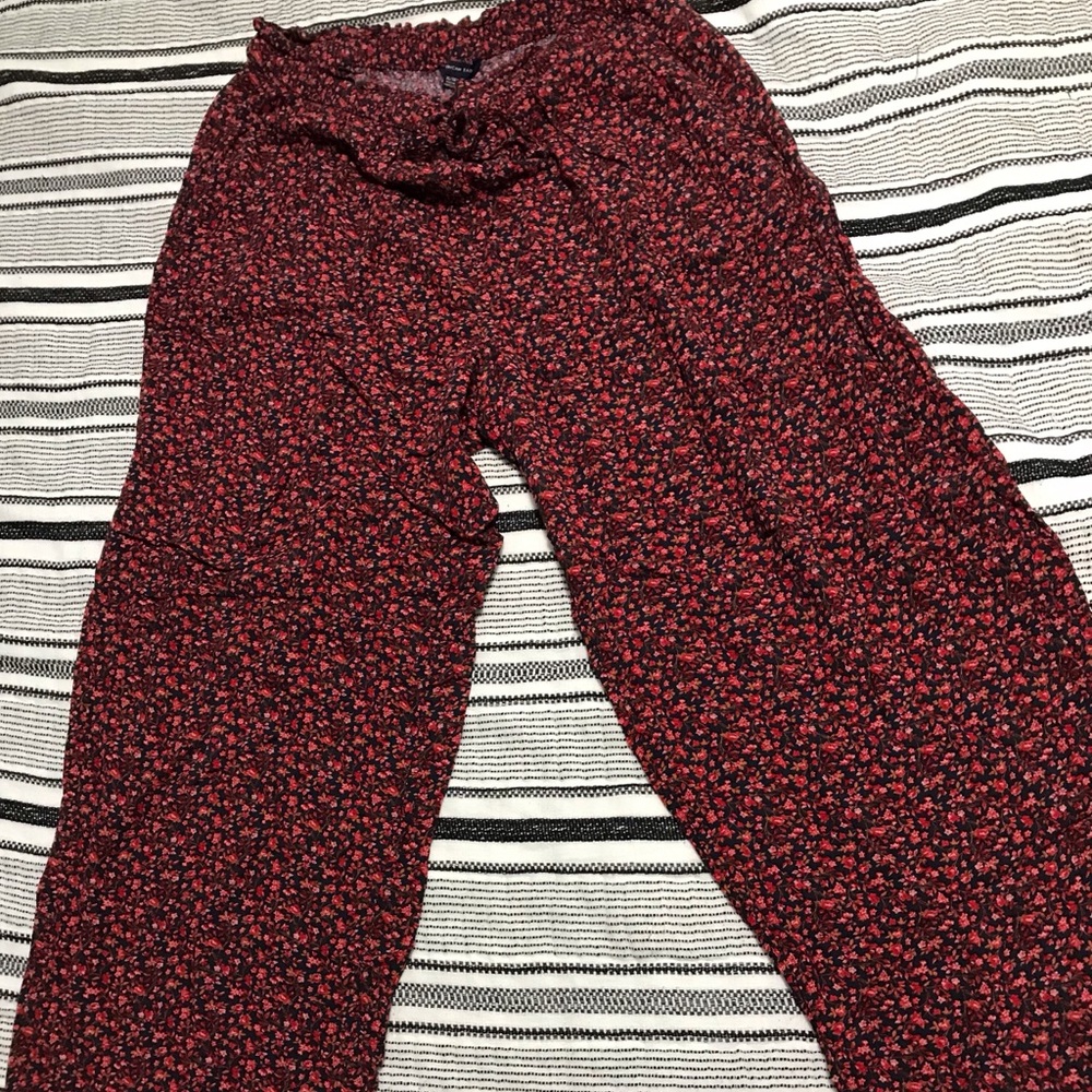 AEO Floral wide leg pants